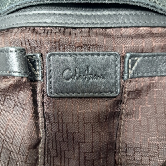 Cole Haan Women's Black Shoulder Bag Shiny Snake Skin Drawstring - Picture 10 of 16